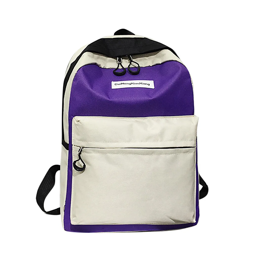 Couple Schoolbag Travel Hiking Bag Color Block Backpack Collection Luminous Bag Couple Schoolbag Travel Hiking Bag Color Block Backpack Collection Luminous Bag