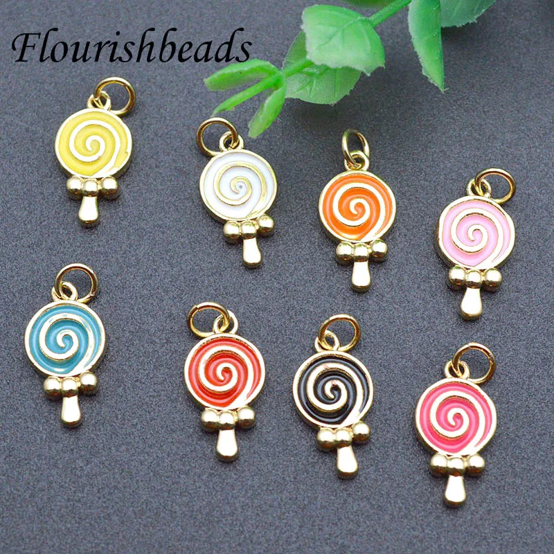 10pc Matte Gold Earring Charms, Spiral Charm, Bracelet Charms