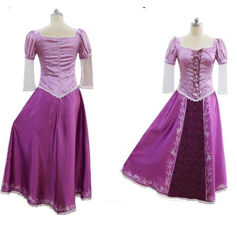 Карнавальный костюм принцессы Рапунцель для девочек подростков длинные