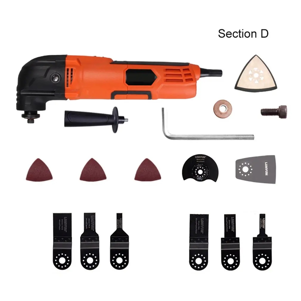 260W Multi-Function Electric Cutter Trimmer Woodworking Oscillating Tools Electric Saw Renovator Tool Multimaster