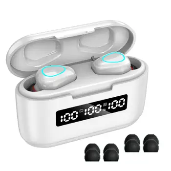 

G40 Bluetooth 5.1 TWS Power Display Sport Headsets Earphones with Charging Cable Wireless Headphones