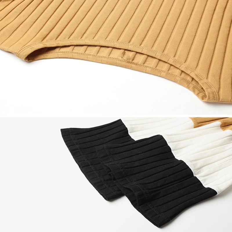 Осенний и зимний женский свитер большого размера 4XL5XL6XL 7XL 8XL бюст 133 см Повседневный круглый вырез рукав сшивание свободный тонкий срез