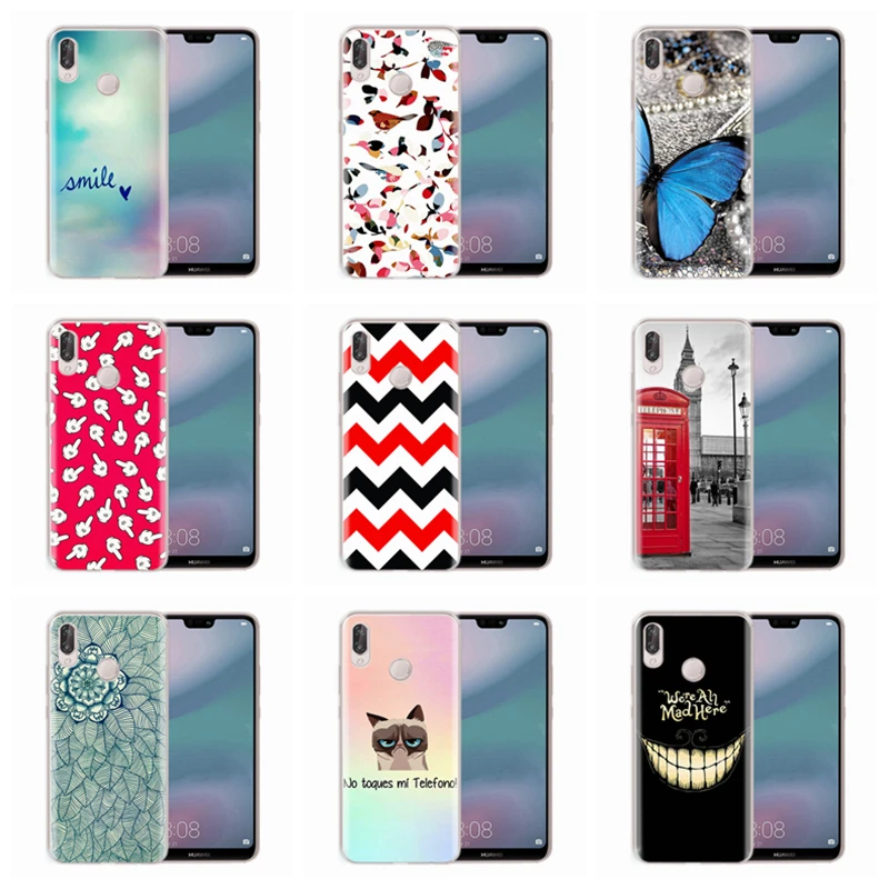 Мягкий чехол для huawei Honor 7A 8A 8X 8C 9 10 mate 20 P Smart P10 Lite Nova 3 мультяшный узор TPU D052 |