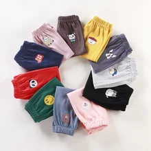 Осенне-зимние штаны для мальчиков; теплая одежда из хлопка; удобные мягкие брюки для малышей; Детский костюм; леггинсы