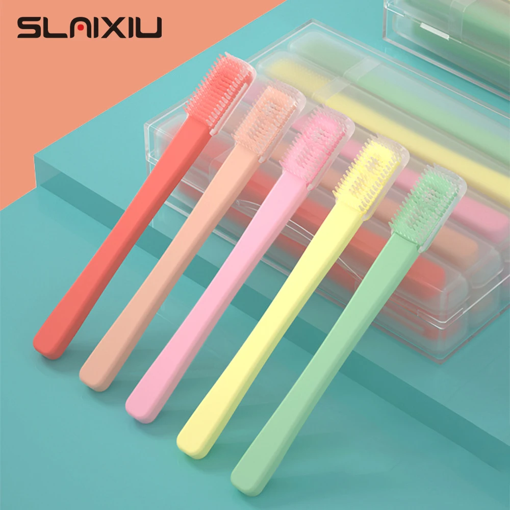 5PCS Baby Silicone Toothbrushes for Children and Infants Silicone Soft