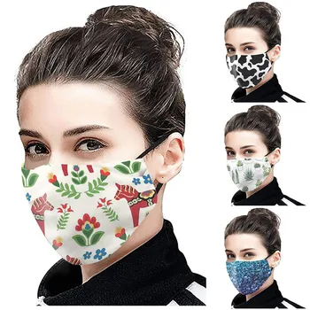 

Unisex Outdoor Face Washable Breathable Reusable 1PC Mask With 2PC Filter Face Mask Cloth Mouth Cover Face Mouth Mask Cover