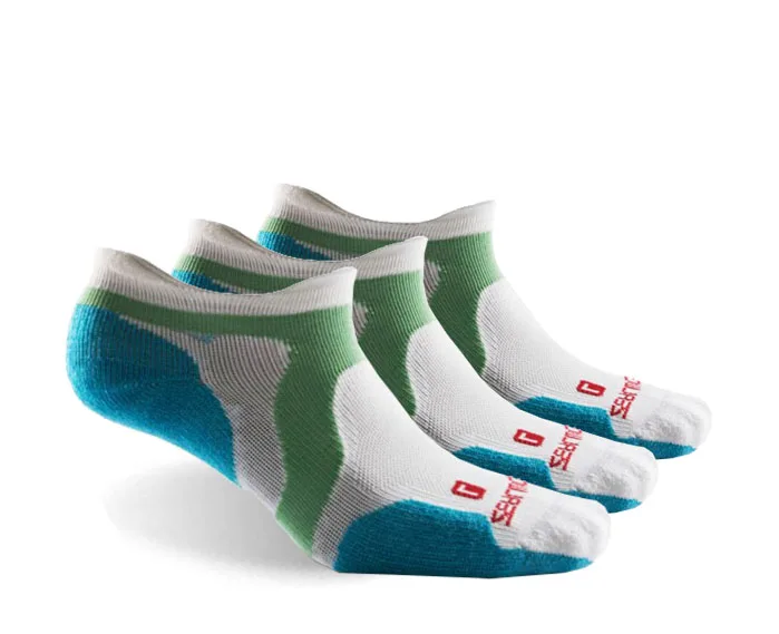 3 pair white blue Носки для бега с низким вырезом, спортивные носки до лодыжки ZEALWOOD, теннисные носки, 1/3 пар - Color: 3 pair white blue