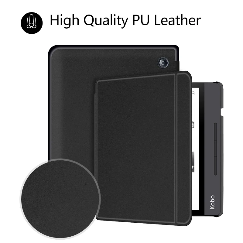 Чехол для Kobo Libra H2O, чехол для Kobo Libra H2O, 7 дюймов, e-reader, электронная книга Smart funda, чехол, Бесплатный стилус+ пленка