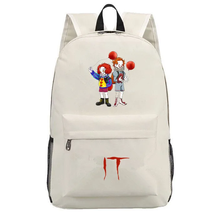 F Stephen King's It Mochila студенческий рюкзак на плечо дорожная школьная сумка для подростков Холщовая Сумка для ноутбука - Цвет: F