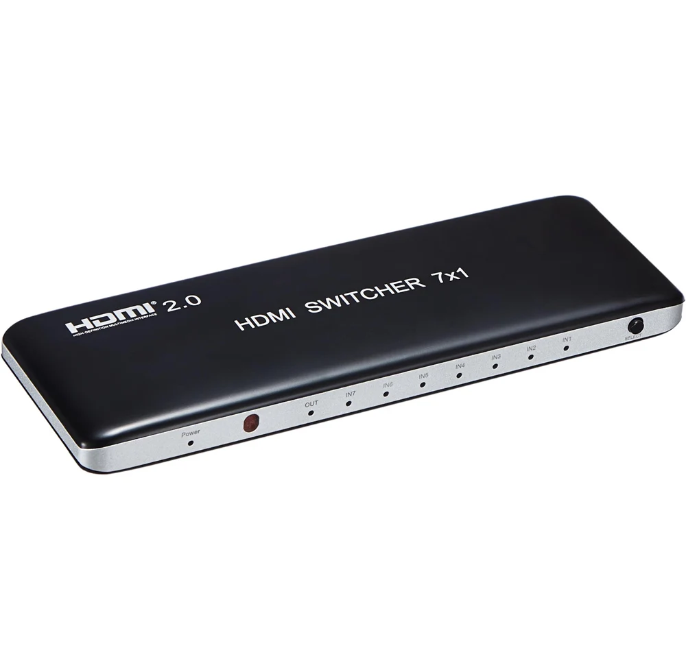 HDMI 2.0 7x1 Switch Switcher Audio Video Converter 7 in 1 out 3D 4K 60Hz for PS3 PS4 Computer PC DV
