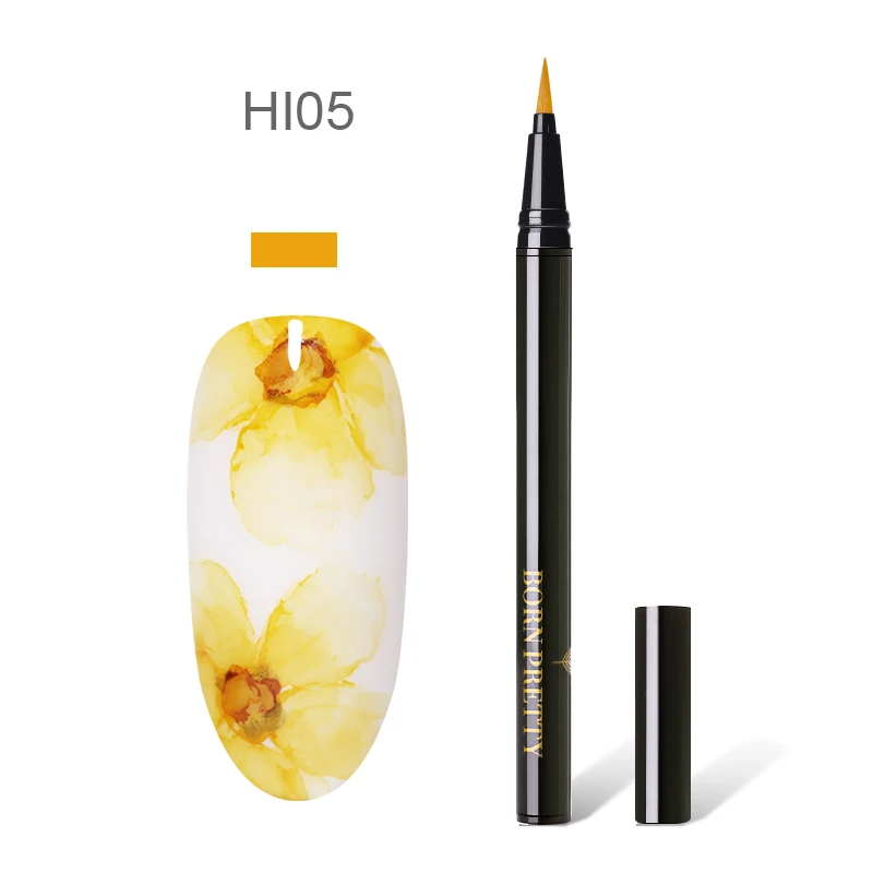 BP-HI05 BORN PRETTY цветной лак для ногтей, ручка для ногтей, лак для покраски ногтей, ручка для цветущей красоты, 1 мл, 12 цветов, дизайн ногтей - Цвет: BP-HI05