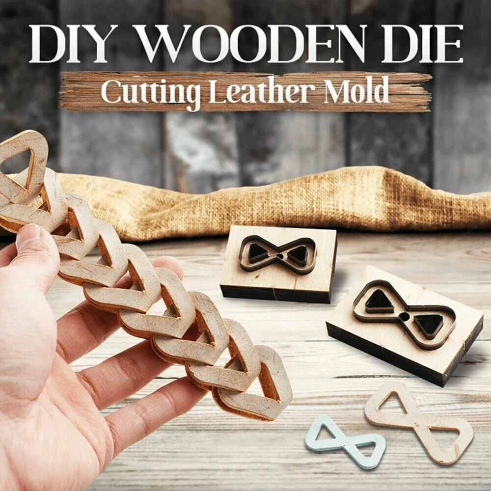 Leather Mold DIY Wooden Die Cutting Hot Sale 50x25mm / 70x35mm 2 Sizes Multi Purpose Tools