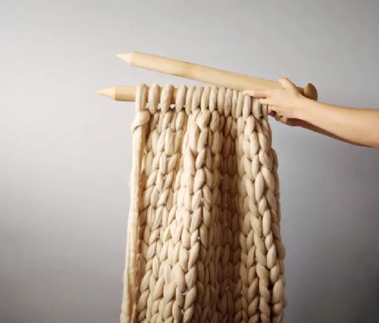 Очень толстое вязаное одеяло для кровати/дивана, теплое шерстяное вязаное одеяло, шерстяное объемное трикотажное одеяло s
