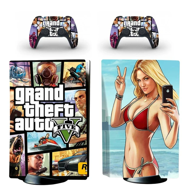 Grand Theft Auto GTA PS5 Standard Disc Skin Sticker Cover per PlayStation 5  Console e 2 controller PS5 Disk Skin Vinyl - AliExpress