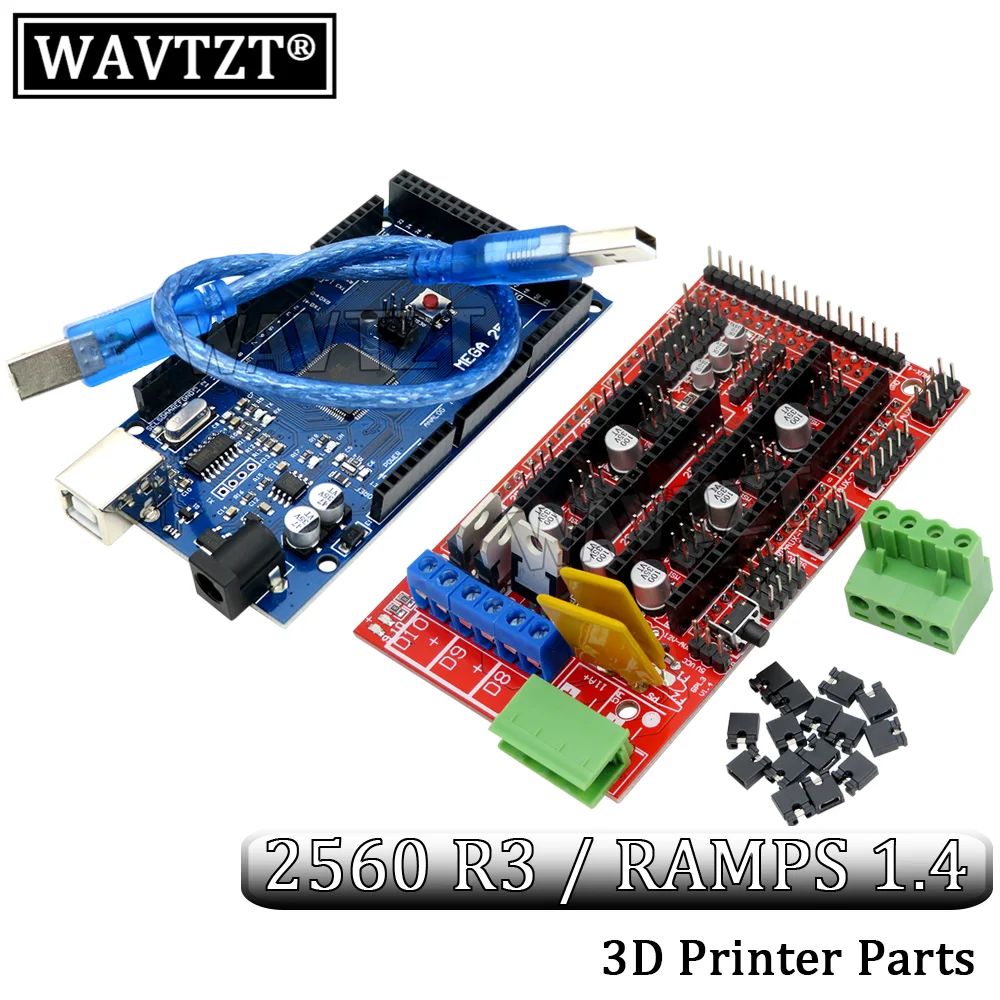 Mega 2560 R3 Mega2560 Rev3 1 Pz Ramps 1.4 Controller Per Arduino Kit Stampante 3D Reprap Mendelprusa