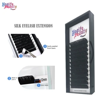 

Lash Extension Classcial Soft Mink Natural Easy to Work Thick Silk Fiber Eyelashes Extension 100% Hand Made for Professionals