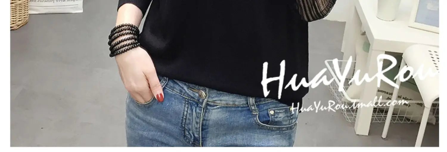 OHCLOTHING, новинка, кружевной свитер, Женская Нижняя блуза с длинным рукавом, свободная Весенняя НОВАЯ тонкая трикотажная блузка, трендовая блузка