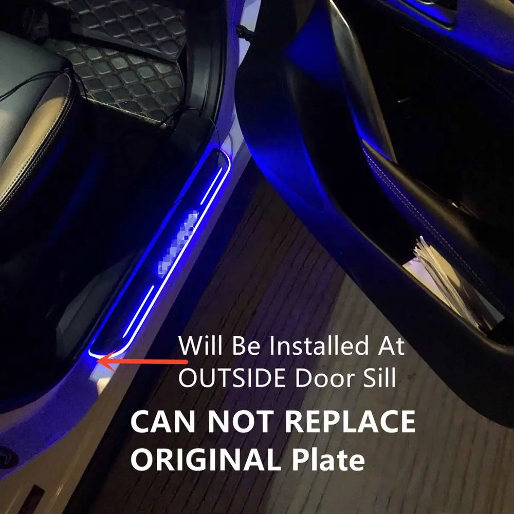 SJ Custom Fit отделка педали автомобиля наружные части светодиодный порог Накладка авто аксессуары светильник для KIA KX5