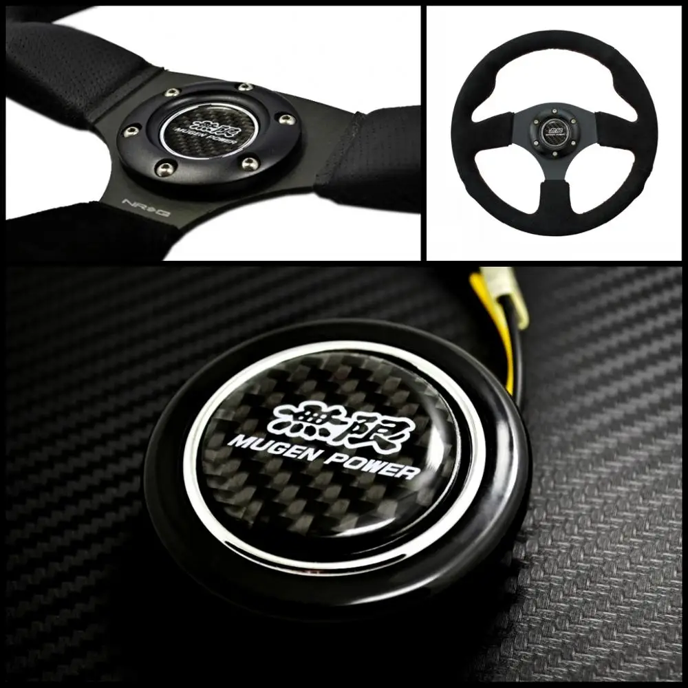 Carbon Fibre Emblem Steering Wheel Horns Button for HondaSteering Wheels & Horns AliExpress