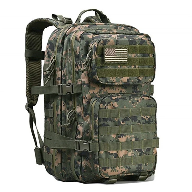 Mochila militar táctica 3P de 45L, bolsa militar grande, paquete de asalto  de 3 días del ejército, bolsa Molle para acampar al aire libre - AliExpress