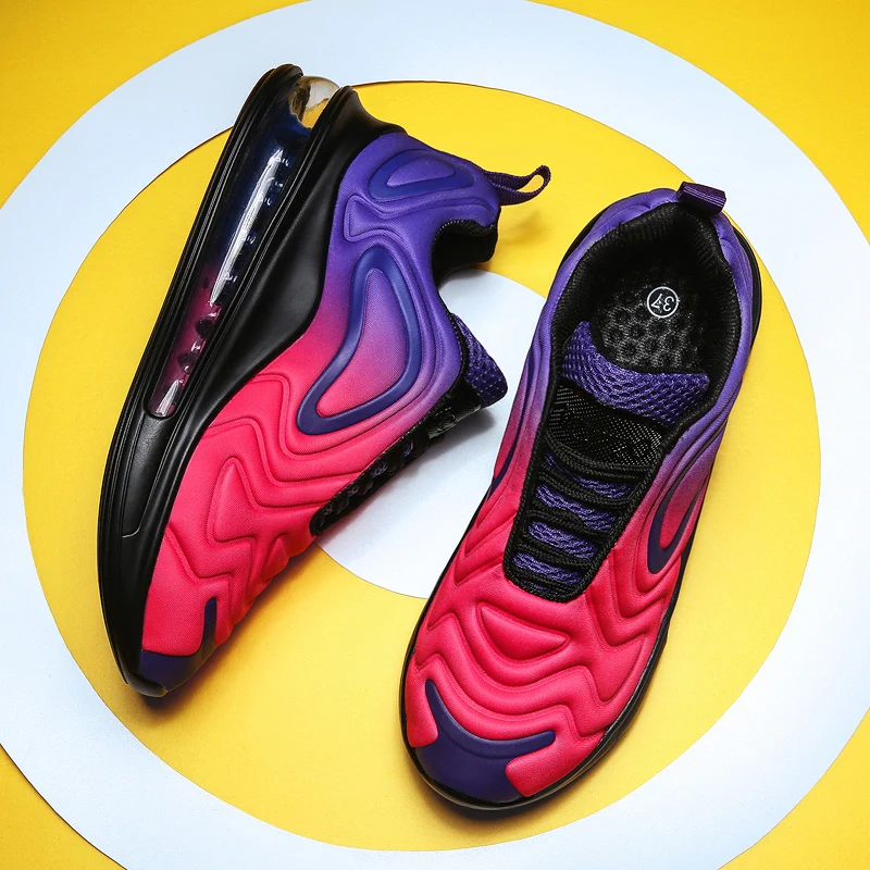 

Women's Sports Shoes Mesh Rose Red Bounce Massage Air Cushion Shoes Air Cushioning Shoes For Women Sneakers Zapatillas Gym Mujer