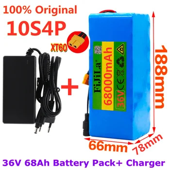 

XT60 interface 36V battery 10S4P 68Ah battery 500W High power battery 42V68000mAh Electric bike Ebike BMS + 42V charger