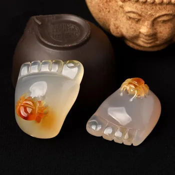 

100% real chalcedony jade necklace women handmade foot agate jade pendants jade jewelry natural crystal stone add certificate