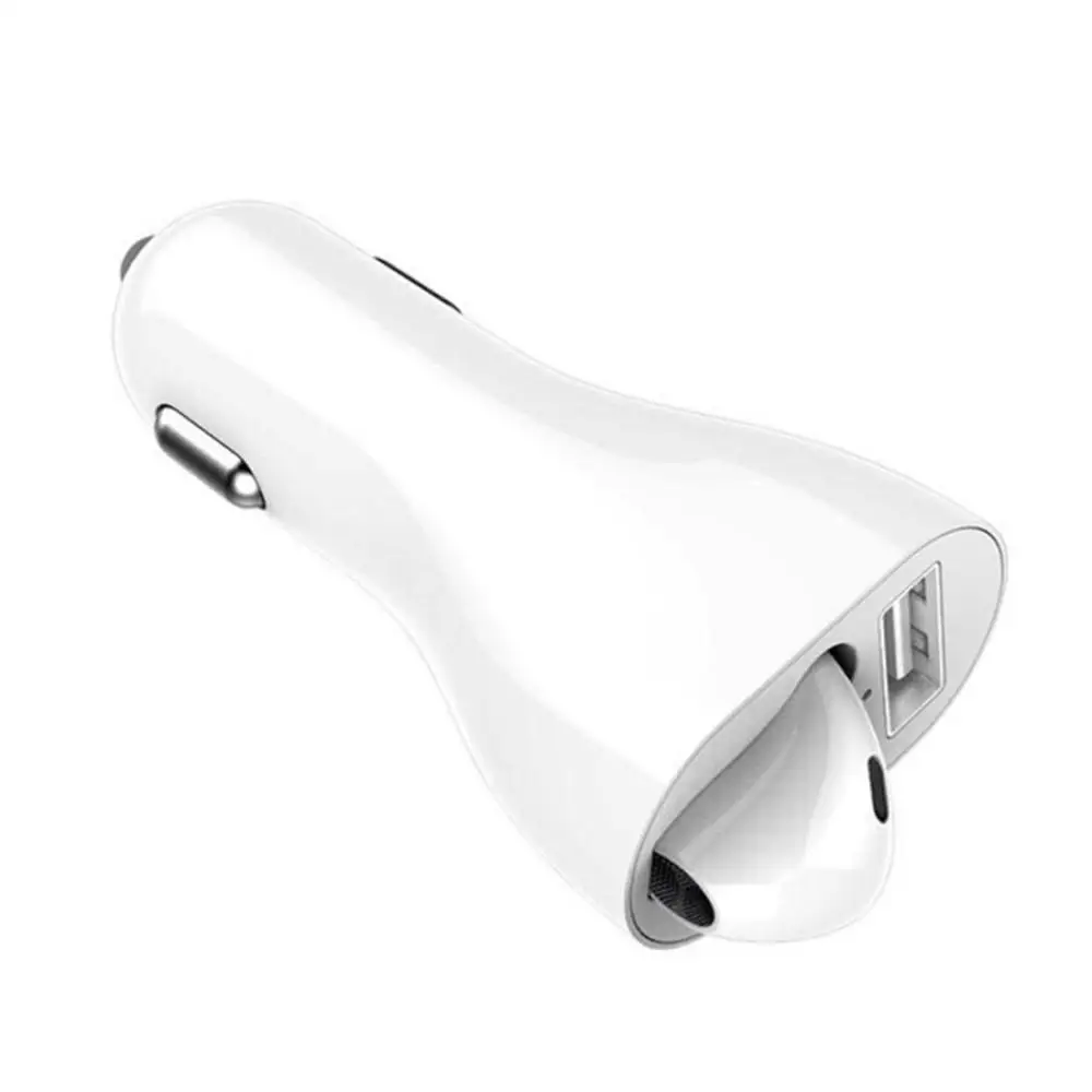 Kuulee USB Автомобильное зарядное устройство Универсальное зарядное устройство адаптер с Bluetooth наушники гарнитура для iPhone samsung Xiaomi Мобильный телефон в автомобиле