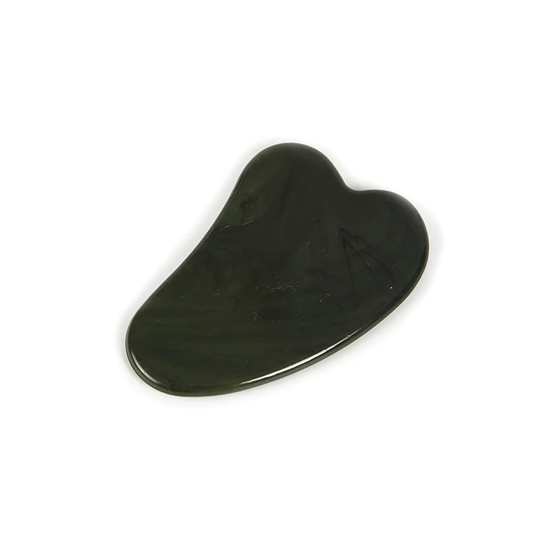 1PCS Natural Jade Stone Gua Sha Massage Board Rose Quartz Guasha Plate Jade Face Massager Scrapers Tools Face Neck Back Body neck face massager