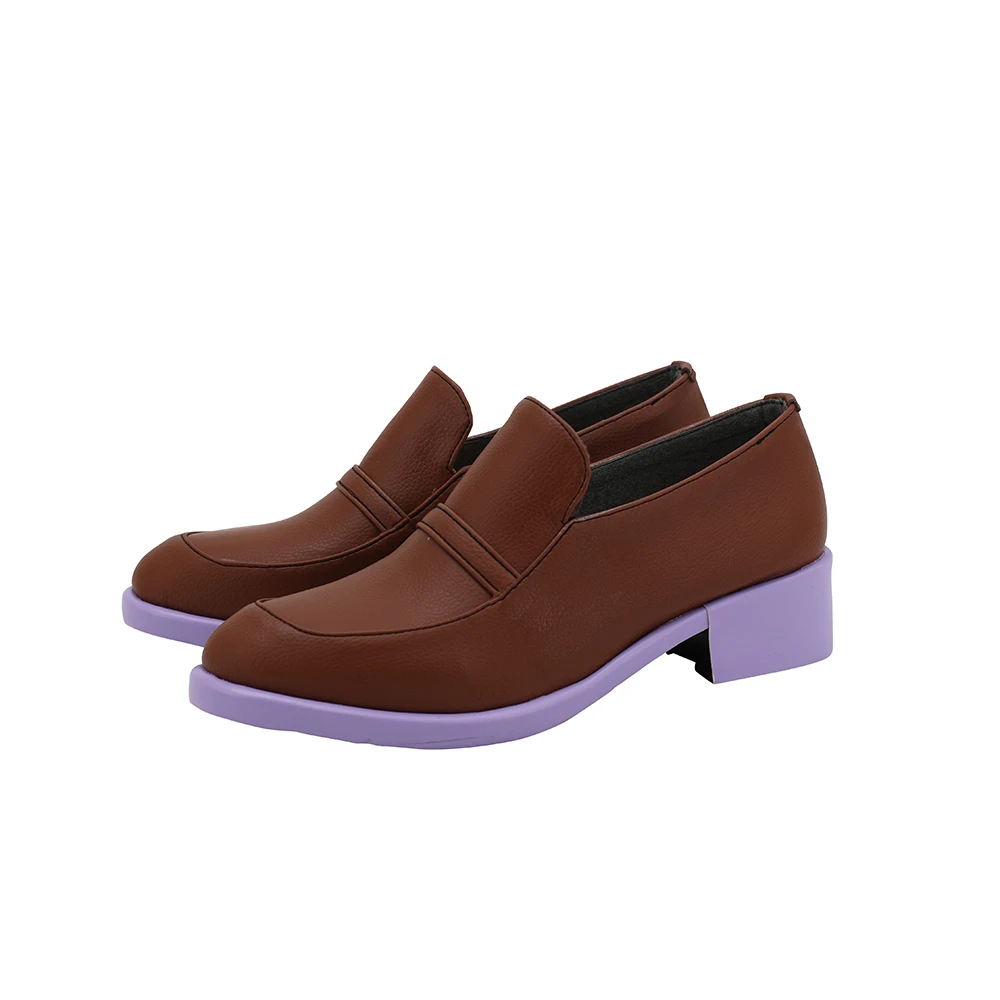 JoJo`s Bizarre Adventure Rohan Kishibe Cosplay Brown Shoes Leather Boots Custom Made (4)