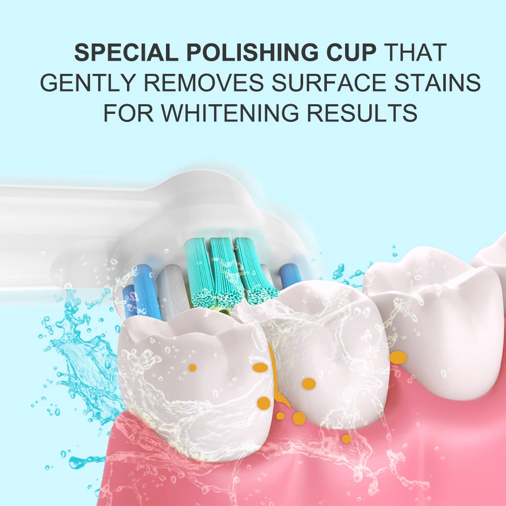 20/16/12/8/4PCS Replacement Brush Head nozzles for Oral B Toothbrush Sensitive Clean Gum Care 6