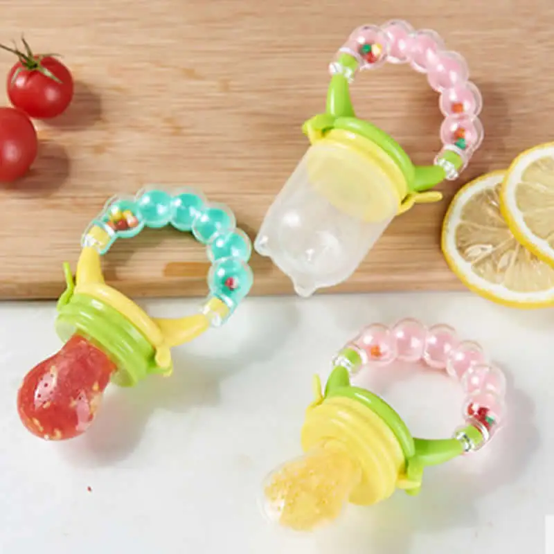 Feeding Pacifier Safety Silicone Infant Nipple Baby Food Chew Pacifier Soothers Silica Gel Fruits Vegetables Toothbrush Nipple