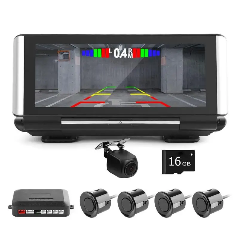Phisung W09+ Car DVR Camera with Parking Radar Dual Lens Dash Cam Recorder
