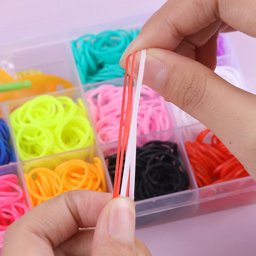 600PCS/Box Rubber Loom Bands Girl Gift For Children Elastic Band For Weaving Lacing Bracelet Toy DIY Bracelets Loom Toys 3 600PCS/Box Rubber Loom Bands Girl Gift For Children Elastic Band For Weaving Lacing Bracelet Toy DIY Bracelets Loom Toys 3