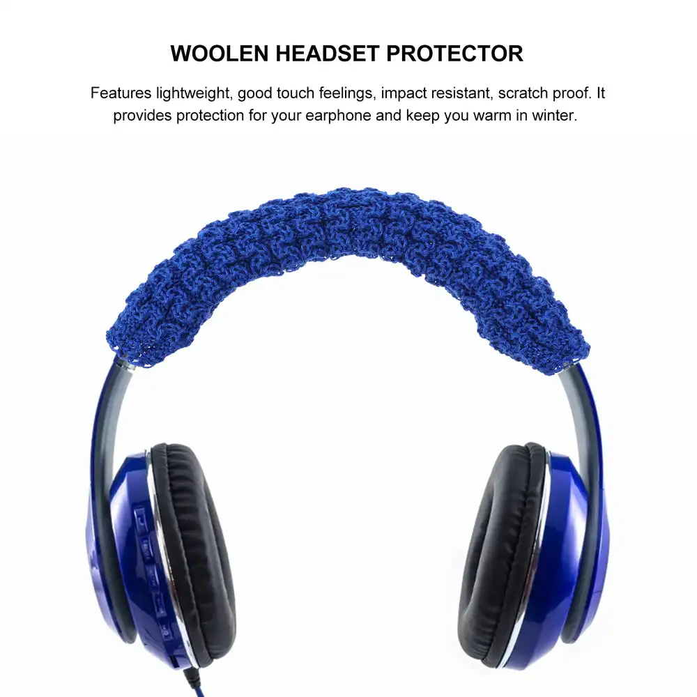 Woolen Earphone Headband Cover Pad Protector Compatible for msr7 m50x 