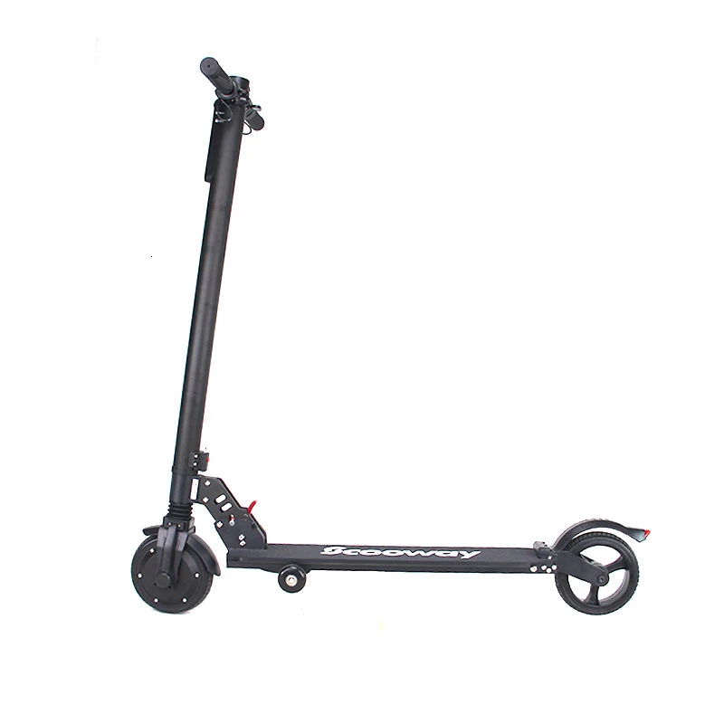 6,5 дюймовый мини электрический велосипед, мини складной скейтборд, взрослый скутер, ebike, балансировочный автомобиль - Color: Black