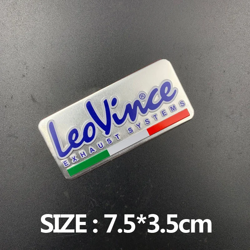 leovince 2 шт. FASP алюминиевая мотоциклетная выхлопная наклейка на трубы наклейка Скорпион для Arrow Yoshimura наклейка s SC AR Leovince - Цвет: leovince