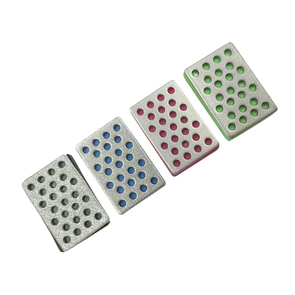 4 Pack Diamond Whetstone Small Sharpener Diamond Stone Sharpening Tools - Coarse / Fine / Extra-Fine Sharpening Honing
