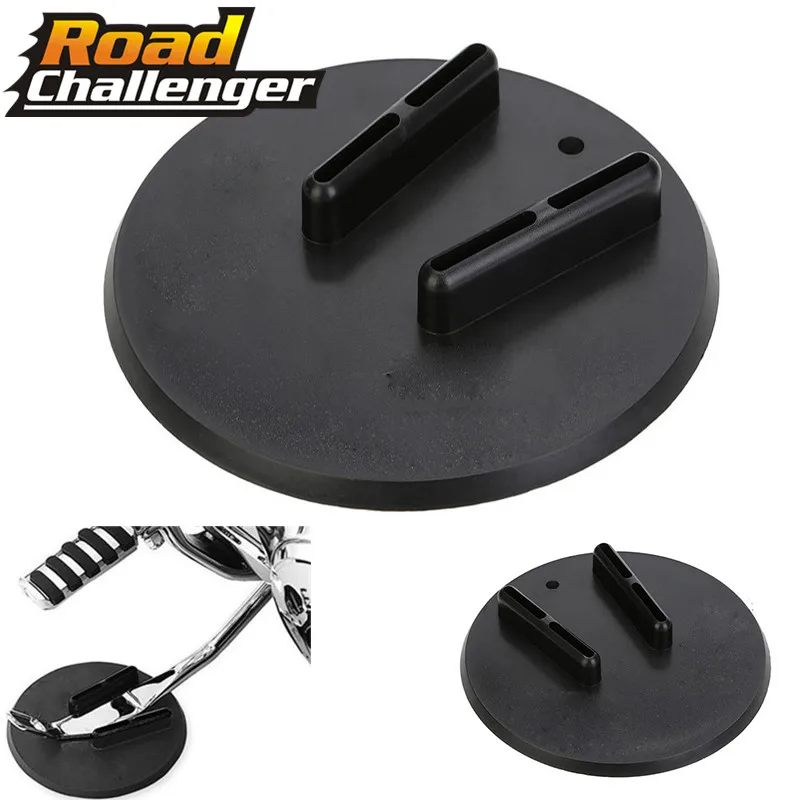 Per Harley Sportster Softail Sidestand cavalletto Jiffy Stand Coaster