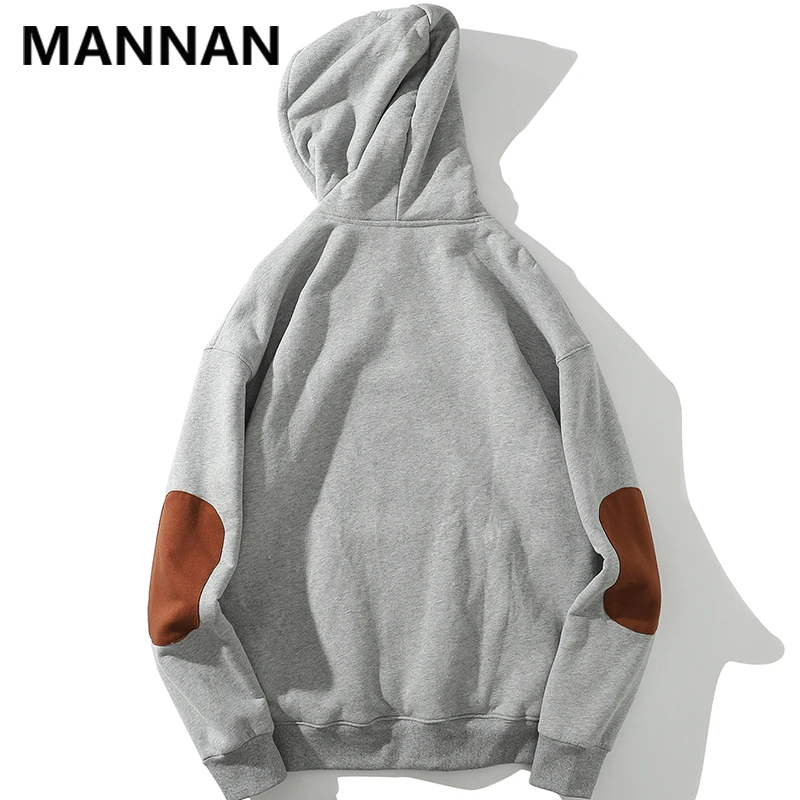 MANNAN High Street Повседневные флисовые худи для мужчин зима размера плюс уличная одежда Харадзюку больше размера толстовка с капюшоном Мужская s