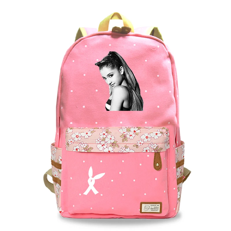 Mochila Feminina Ariana Grande рюкзак для ноутбука женский рюкзак для путешествий цветок волнистая точка школьные сумки для девочек-подростков - Цвет: 17
