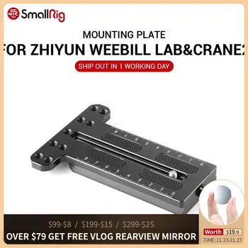 

SmallRig Counterweight Mounting Plate (Manfrotto 501PL)for Zhiyun Weebill Lab & Crane2 fr use w/ Camera Like A7M3 , GH5 , A6500