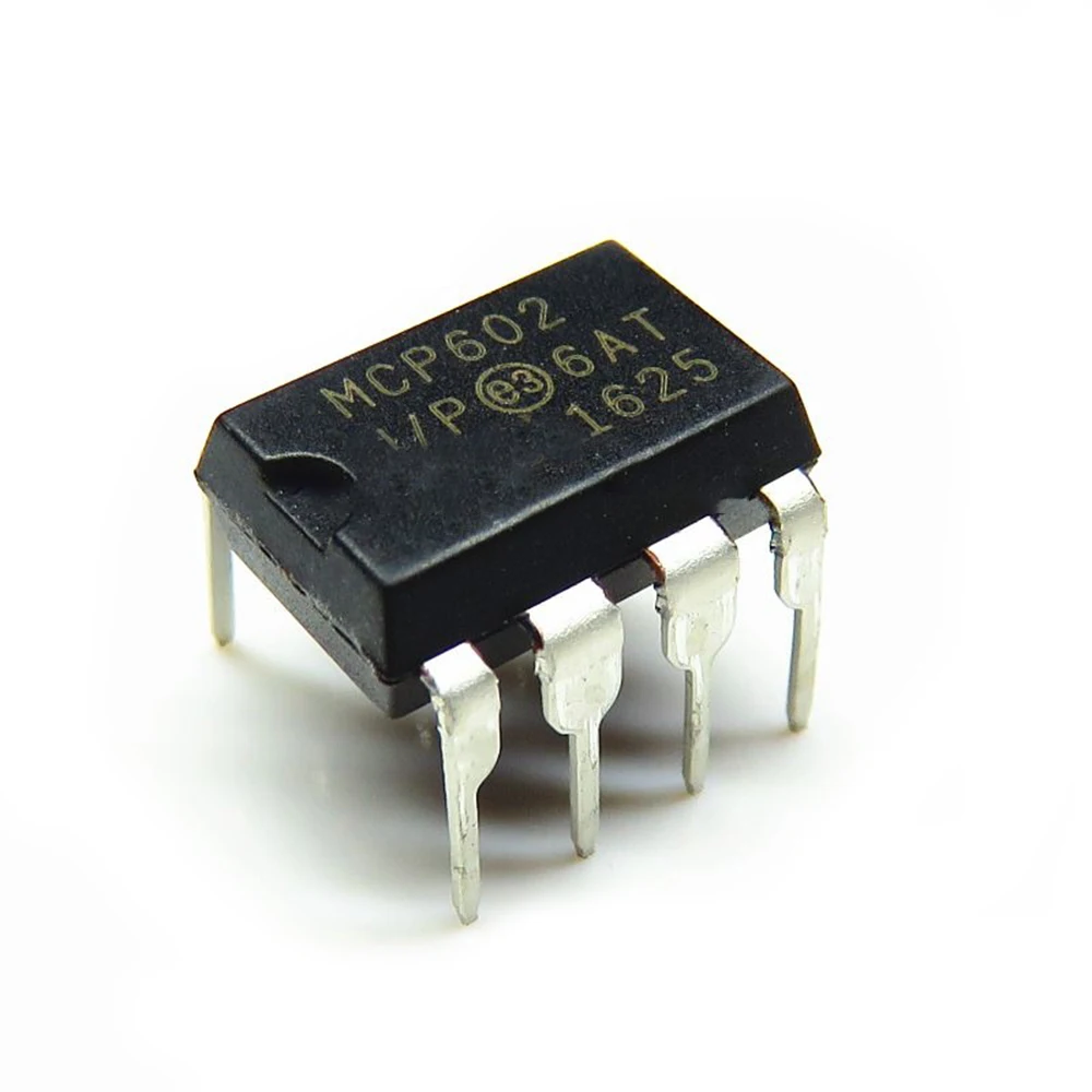 

50pcs/lot MCP602-I/P DIP-8 MCP602I/P MCP602 2.7V to 6.0V Single Supply CMOS Op Amps