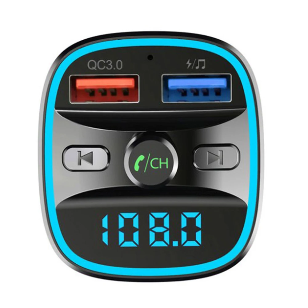 Автомобильный MP3-плеер Bluetooth громкой связи USB зарядное устройство fm-передатчик радио адаптер автомобильный carros автомобильный аудио-USB Автомобильное зарядное устройство