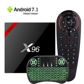 

X96W Android 7.1 Smart TV Box 2GB16GB Amlogic S905W Quad Core 2.4GHz WiFi Set Top Box 1GB 8GB 4K HD Media Player PK H96 Max