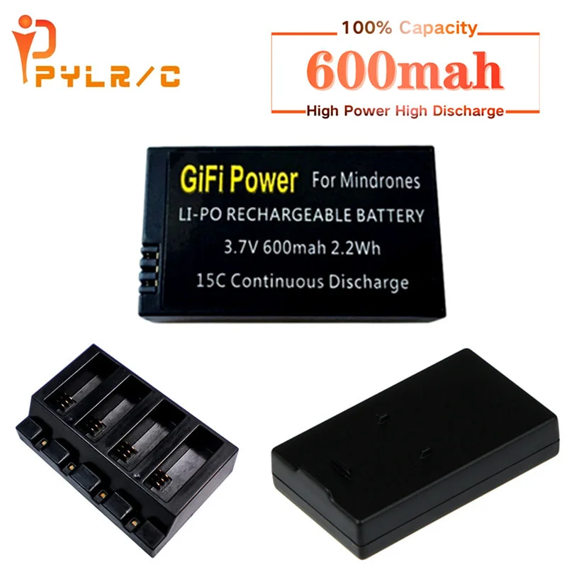 3.7V 600Mah Batteria Lipo Sostitutiva Droni Di Grande Capacità Per Pappagallo Mini Droni Mambo Jumping Sumo & Rolling Spider