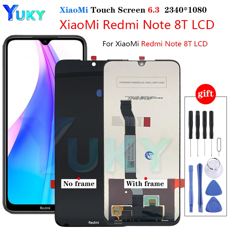 Оригинальный черный ЖК-дисплей 6 3 дюйма для Xiaomi Redmi Note 8T Global M1908C3XG сенсорный экран