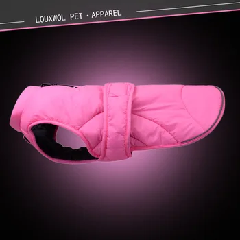 

Windproof Reversible Dog Coat Winter Warm Dog Jacket Reflective Vest Apparel Waterproof Dog Clothes for Small Medium Large Dogs