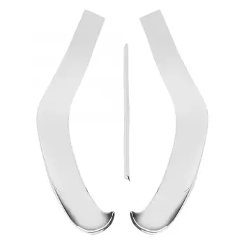 

3pcs ABS Chrome Front Bumper Plate Fit For Benz E Class W213 2016 2017 2018 2019 Car Accessories Chromium Styling