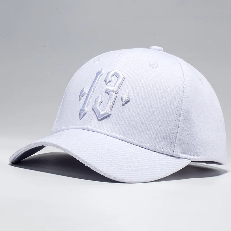 Высокое качество, бейсбольная кепка с номером 13 для мужчин и женщин, кепка для папы, повседневные спортивные шапки черного цвета